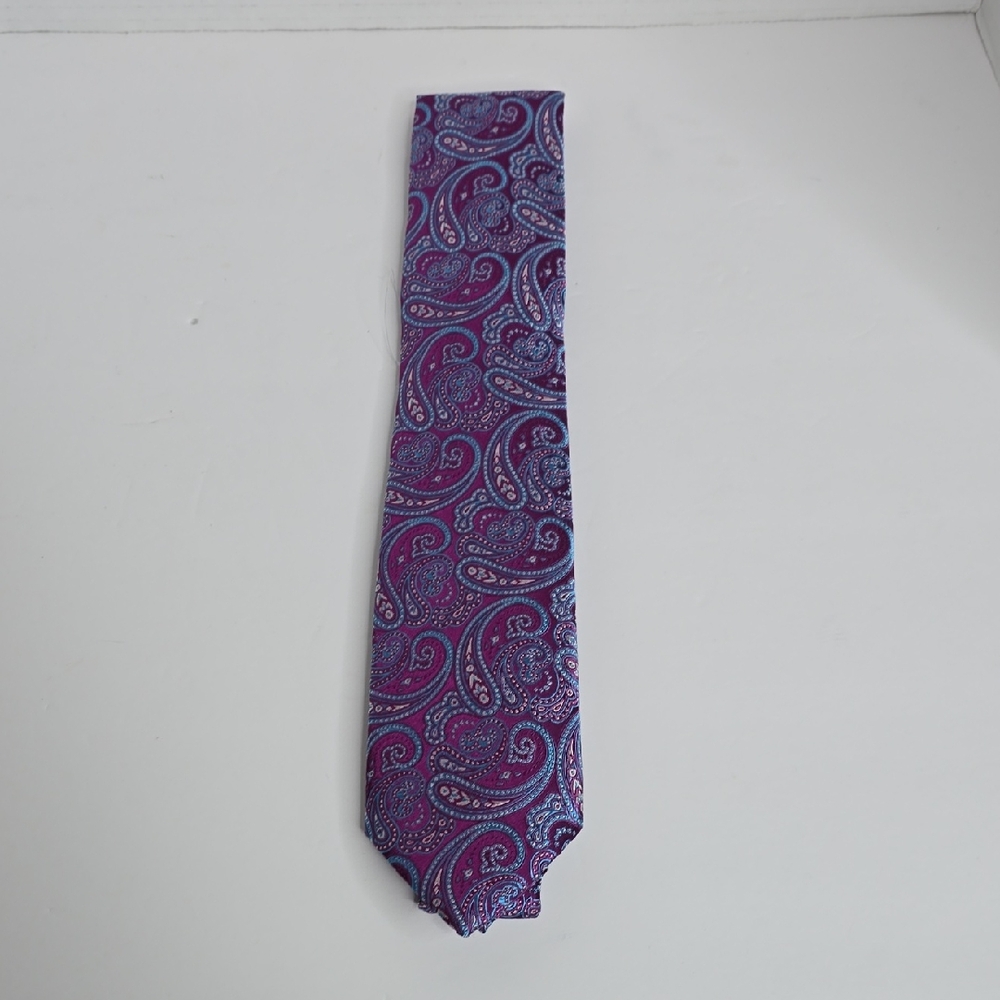 Ted Baker London Paisley Purple Tie Regular Fit Nwot